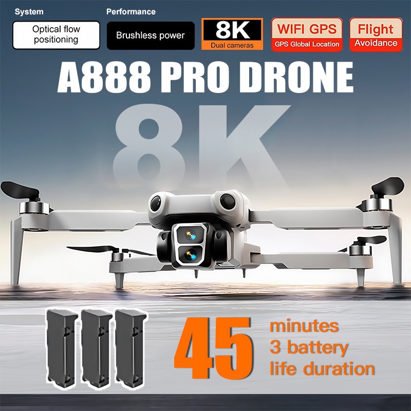 Eachine Drone E58 - Drone A888 Pro authentique 4K professionnel