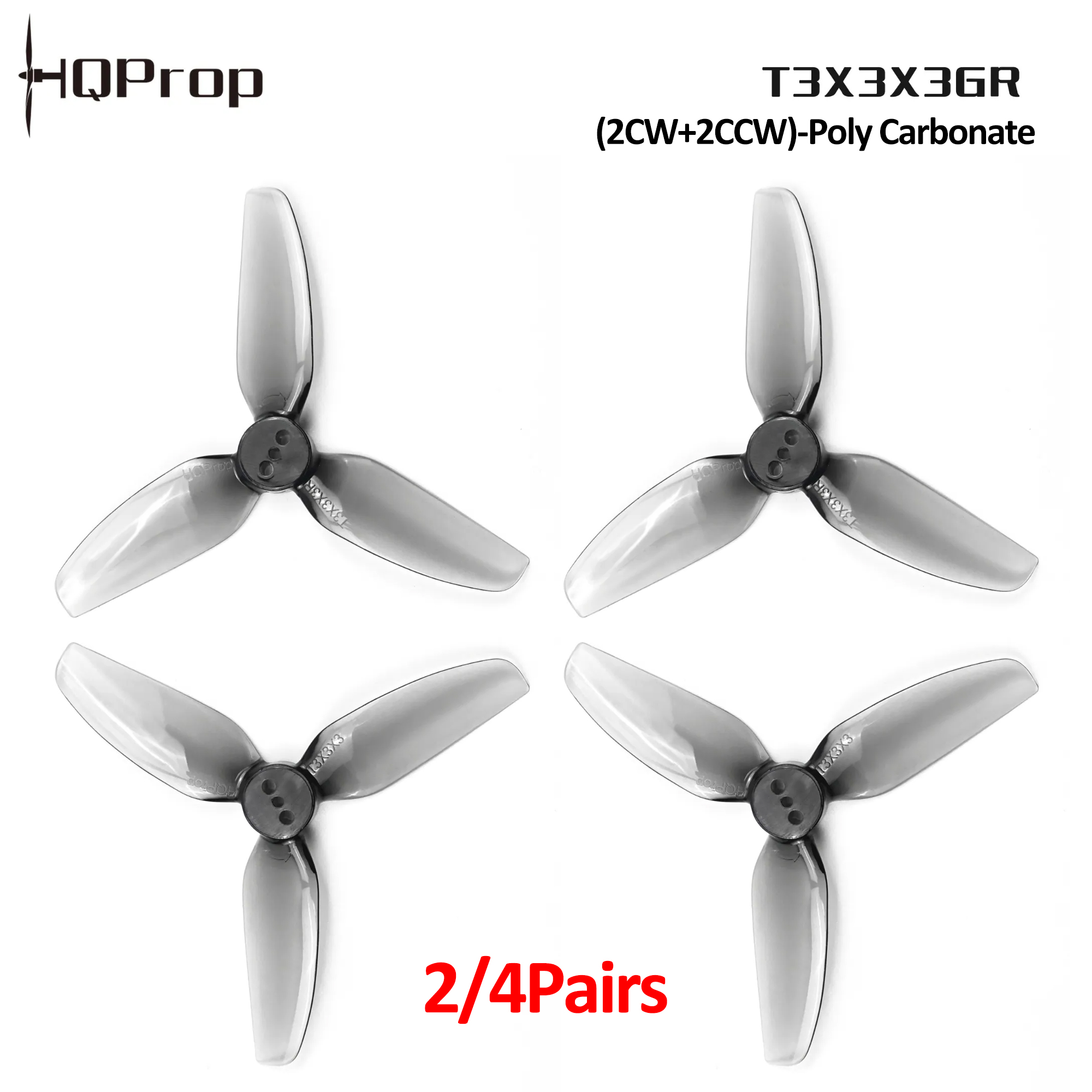 2/4 paires d'hélices HQProp T3 - Drone Gimbal Controller avis et prix